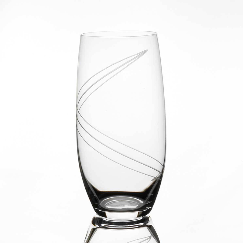 Tipperary Crystal Spiral Cut Set of 6 Hiball Glasses 470ml